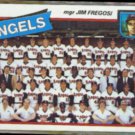 JIM FREGOSI 1980 Topps #214.  ANGELS Team Card