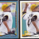 FRANCISCO LIRIANO 2014 Topps Blue #114 + Sister.  PIRATES