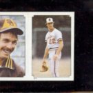 JIM PALMER 1984 Topps mini Sticker #211.  ORIOLES
