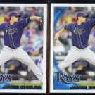 JAMES SHIELDS (2) 2010 Topps #195.  RAYS