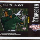 YOENIS CESPEDES 2012 Panini Triple Play #146.  A's - Puzzle Back