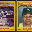REGGIE JACKSON (2) 1988 Score #503 + #500.  ANGELS + A's