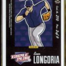 EVAN LONGORIA  2012 Panini Triple Play #210.  RAYS - Puzzle Back