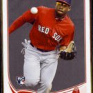 JACKIE BRADLEY Jr. 2013 Topps Rookie #382.  RED SOX
