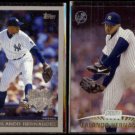 ORLANDO HERNANDEZ 2000 Topps #125 + 1999 Stadium Club #35.  YANKEES