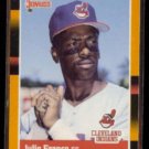 JULIO FRANCO 1988 Donruss Best #168.  INDIANS