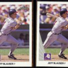 JEFF BLAUSER (2) 1990 Leaf #191.  BRAVES