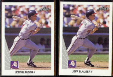 JEFF BLAUSER (2) 1990 Leaf #191.  BRAVES