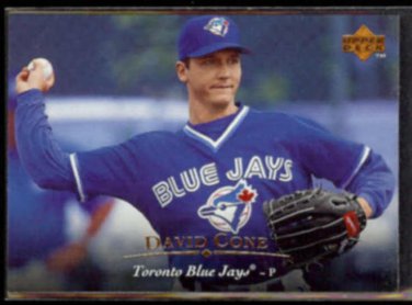 DAVID CONE 1995 Upper Deck #288 + 1995 Leaf #339.  BLUE JAYS