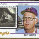 BILLY HUNTER 1978 Topps #548.  RANGERS