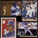 ANDRUW JONES (4) Card Lot (1998 - 2003).  BRAVES