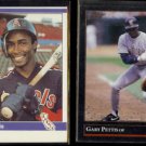 GARY PETTIS 1984 Fleer #526 + 1992 Leaf Black Gold Insert #466.  ANGELS / PADRES