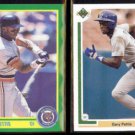 GARY PETTIS 1990 Score #136 + 1991 Upper Deck #229.  TIGERS / RANGERS