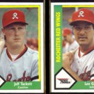 (2) RED WINGS (1990 CMC) JEFF TACKETT + LEO GOMEZ.  ROCHESTER