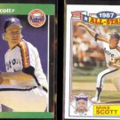 MIKE SCOTT 1989 Donruss Best #94 + 1988 Topps AS Glossy #21 of 22.  ASTROS