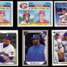 KEN GRIFFEY SR. (5) Card 3-early 90's (Lot) w/ (2) 1982 Tom Seaver.  CINN / SEA