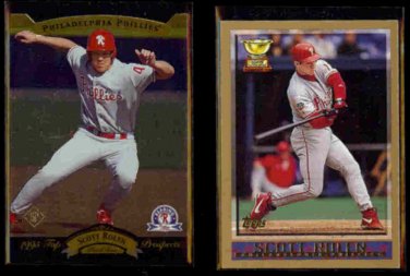 SCOTT ROLEN 1996 Upper Deck SP Prospects + 1998 Topps.  READING / PHILLIES