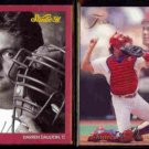 DARREN DAULTON 1991 Studio #212 + 1993 Flair #97.  PHILLIES