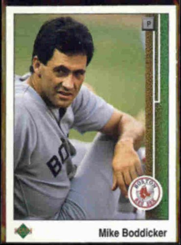 MIKE BODDICKER 1989 Upper Deck #542.  RED SOX