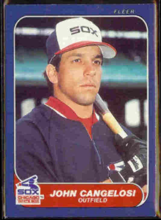 JOHN CANGELOSI 1986 Fleer Update U19. WHITE SOX