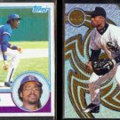 LEON DURHAM 1983 Topps + RAY DURHAM 1998 Pacific Revolution.  CUBS / WHITE SOX