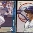 PAUL MOLITOR 1996 UD CC Tribute #355 + 1993 Studio #172.  BLUE JAYS