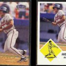ANDRUW JONES 1998 Fleer Tradition #271 + 1998 Fleer Vintage 63 #3.  BRAVES  BRAVES