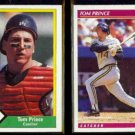 TOM PRINCE 1990 CMC #14 + 1992 Score #618.  BISONS / PIRATES
