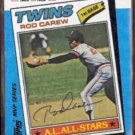 ROD CAREW 1982 Topps KMart MVP #31 of 44.  TWINS