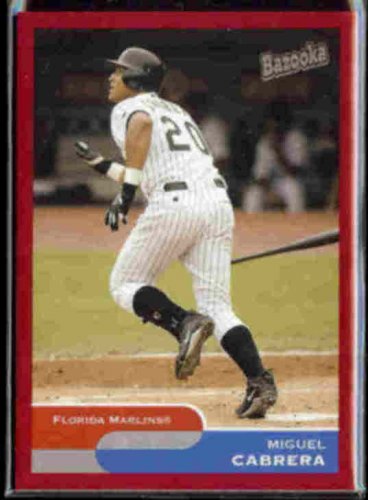 MIGUEL CABRERA 2004 Bazooka Red Chunks #15.  MARLINS - Thick Stock
