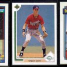 CHIPPER JONES 1991 Topps Draft- 1991 UD Prospect - 1992 Topps.  BRAVES