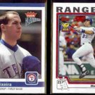 MARK TEIXEIRA 2004 Fleer Platinum #53 + 2004 Topps #527.  RANGERS