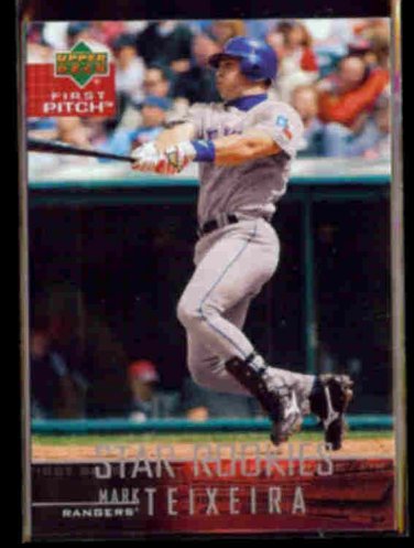 MARK TEIXEIRA 2004 Upper Deck First Pitch Star Rookies #27.  RANGERS