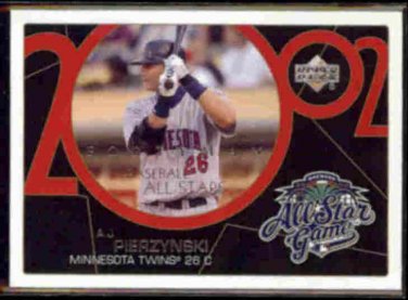 A.J. PIERZYNSKI 2003 Upper Deck Fourtyman #775.  TWINS