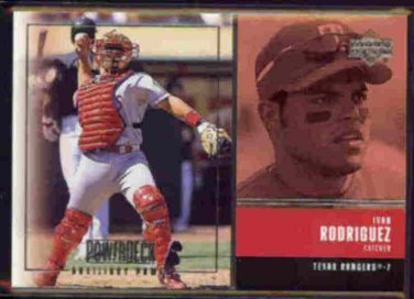 IVAN RODRIGUEZ 1999 Upper Deck Auxiliary Power Insert #AUX-16.  RANGERS