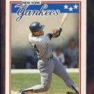 RICKEY HENDERSON 1988 Tops mini #31.  YANKEES