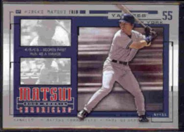 HIDEKI MATSUI 2004 Upper Deck Rookie Chronicles #HM5.  YANKEES