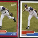 CASEY BLAKE 2004 Topps Bazooka Red + sister #169.  INDIANS