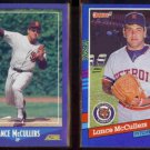 LANCE McCULLERS 1988 Score #150 + 1991 Donruss #133.  PADRES / TIGERS