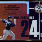 ALEX RODRIGUEZ 2007 Topps Road to 500 Foil Insert #ARHR24.  MARINERS