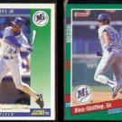 KEN GRIFFEY Jr. 1992 Score #1 + DAD 1991 Donruss #452.  MARINERS