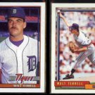 WALT TERRELL 1991 Topps #328 + 1992 Topps #722.  TIGERS