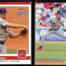 SCOTT ROLEN 2004 Fleer Platinum #128 + 2003 Stadium Club #67.  CARDS