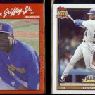 KEN GRIFFEY Jr. 1990 Donruss #365 + 1991 Topps #790.  MARINERS