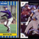 CARLOS BELTRAN 2003 Fleer Platinum #191 + 2002 Donruss #58.  ROYALS