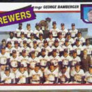 GEORGE BAMBERGER 1980 Topps BREWERS Team Card #659.  CLIST