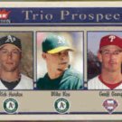 RICH HARDEN 2004 Fleer Tradition Trio Prospects #491.  A's