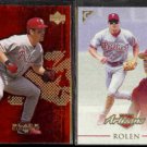 SCOTT ROLEN 2001 UD Black Diamond #79 + 1999 Topps Gallery #127.  PHILLIES