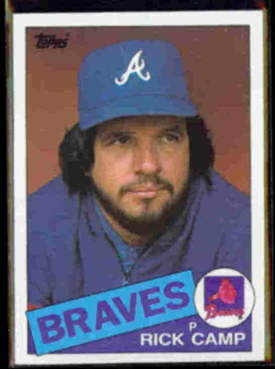 RICK CAMP 1985 Topps #491. BRAVES