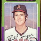 BILL SINGER 1975 Topps #40.  ANGELS